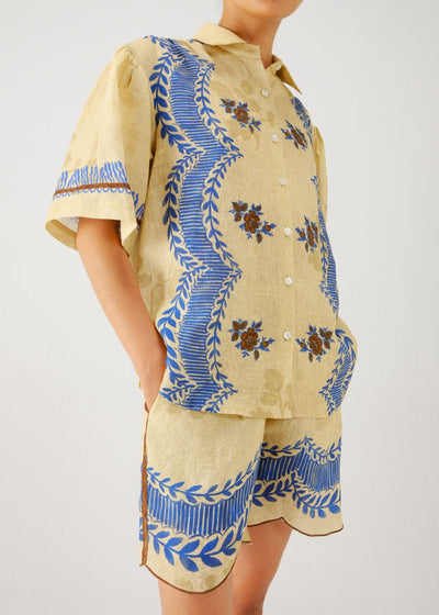 Victorian shirt-Bluebell