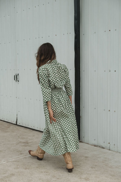Vintage Green Block Shirt
