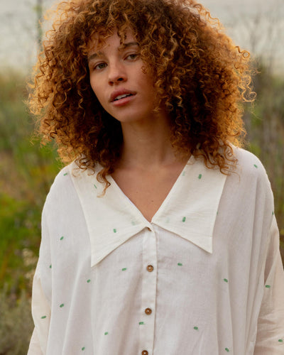 Vintage white shirt dress