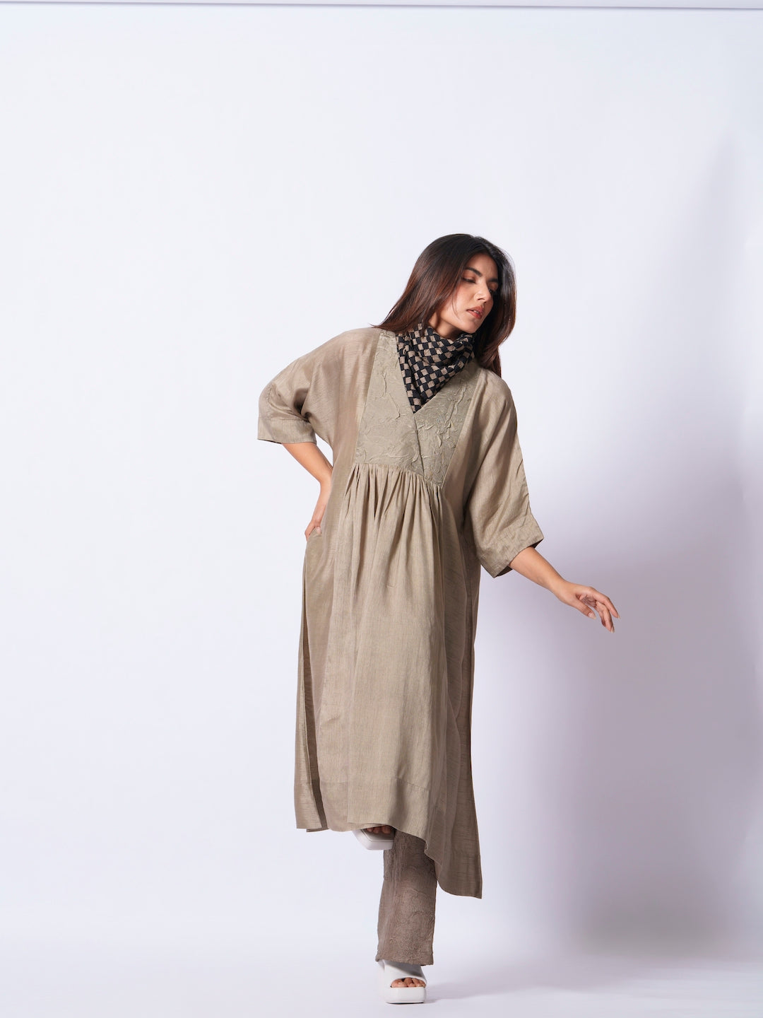 Wave Tunic (Grey)-Ech/Wa/Tu/Gr