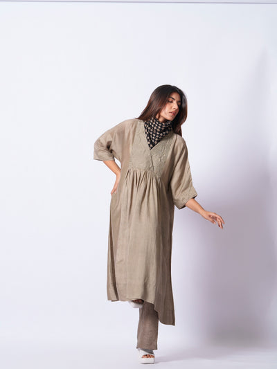 Wave Tunic (Grey)-Ech/Wa/Tu/Gr