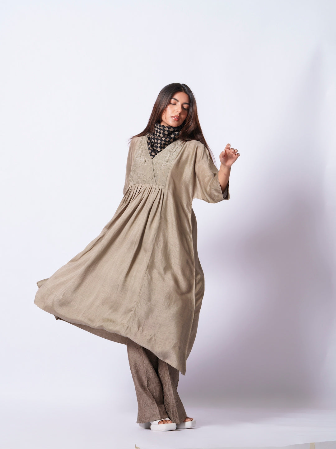 Wave Tunic (Grey)-Ech/Wa/Tu/Gr