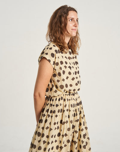 Whimsy Doodle Polka Top