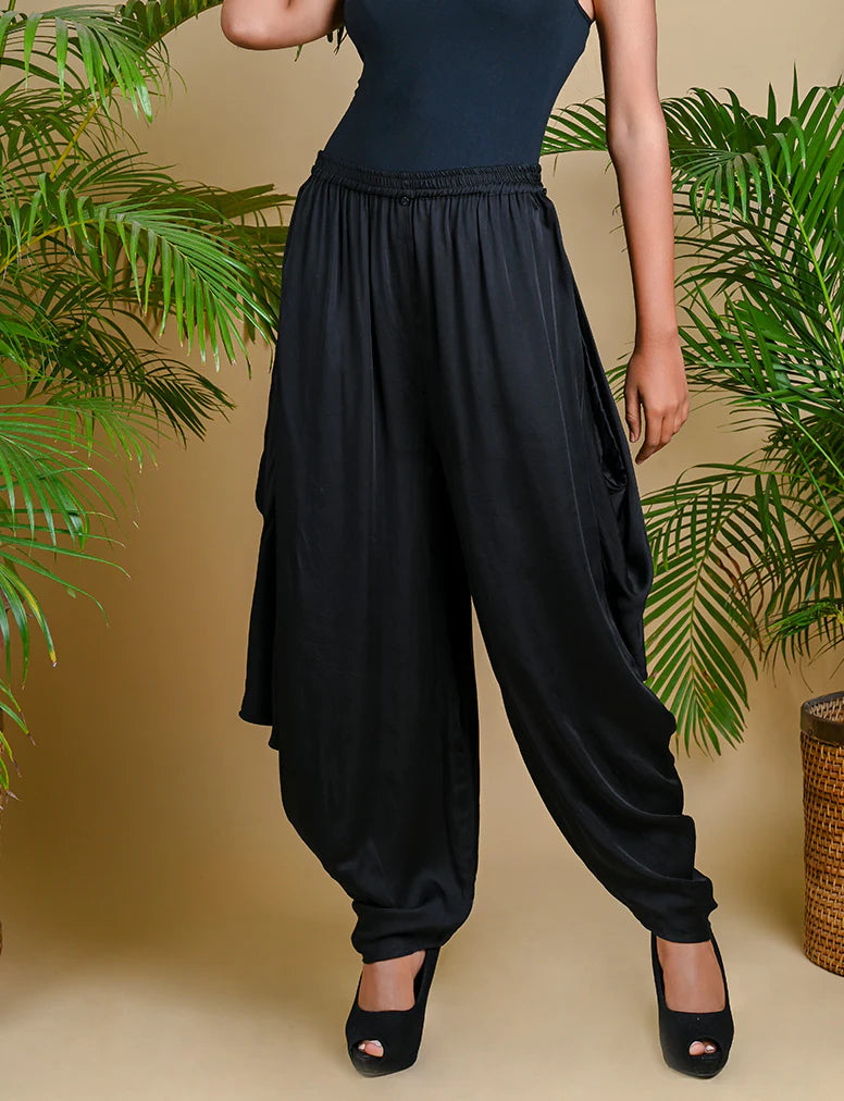 WRAP DHOTI-BLACK