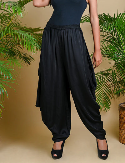 WRAP DHOTI-BLACK