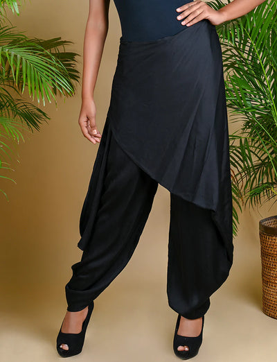 WRAP DHOTI-BLACK