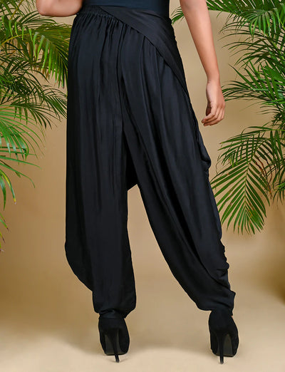 WRAP DHOTI-BLACK