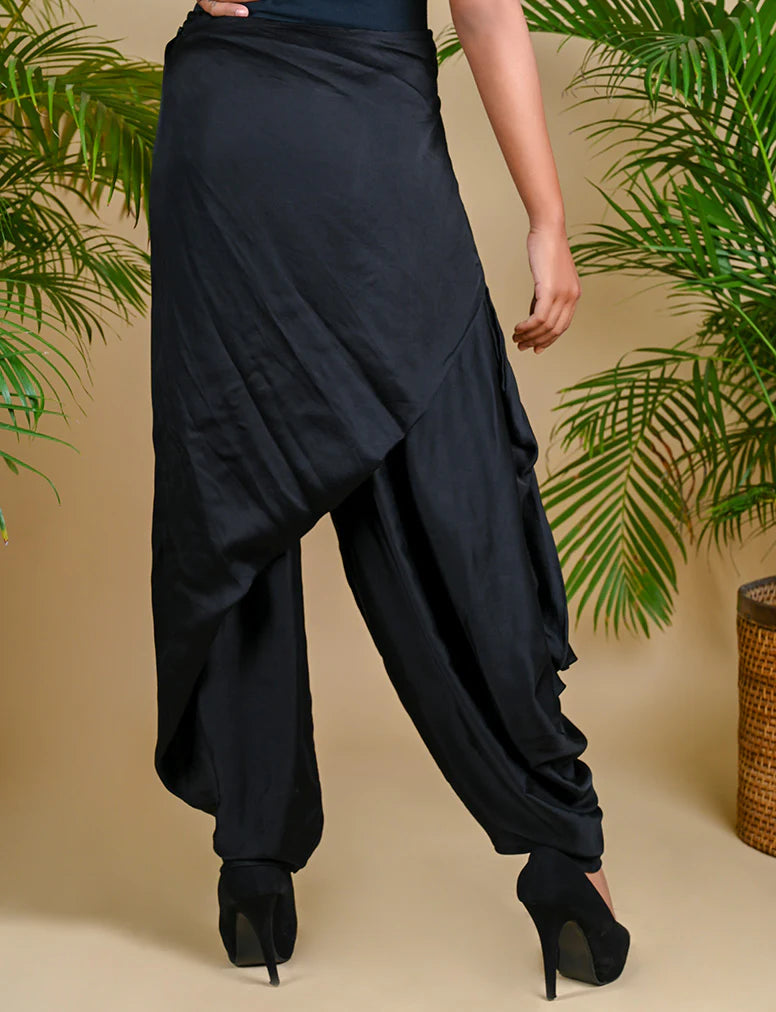 WRAP DHOTI-BLACK