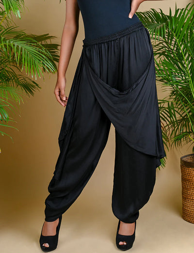 WRAP DHOTI-BLACK