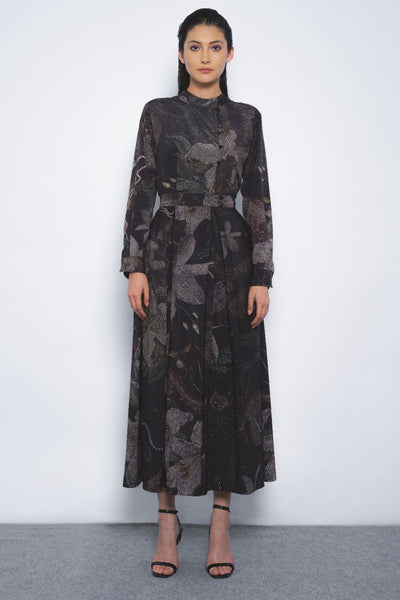 Wrap Dress in Silva Print