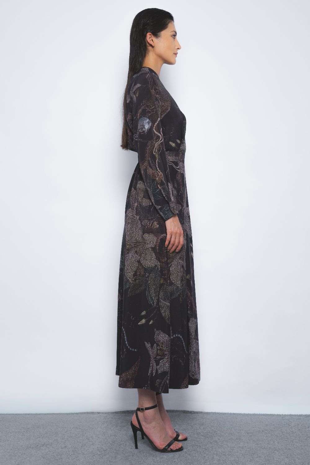 Wrap Dress in Silva Print