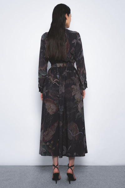 Wrap Dress in Silva Print