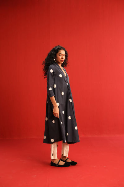 Polka A Line Kurta Set