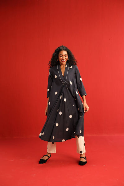 Polka A Line Kurta Set
