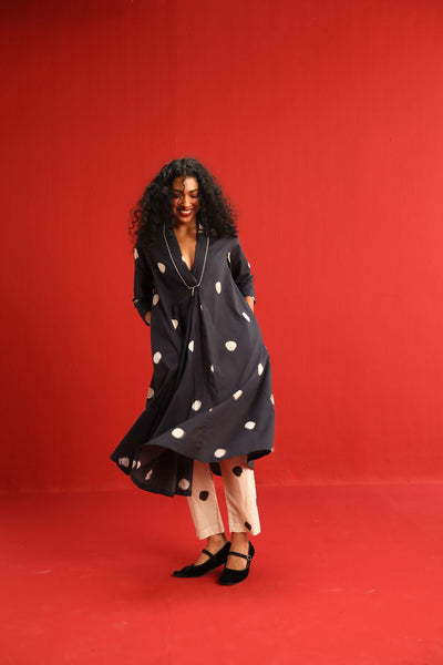 Polka A Line Kurta Set