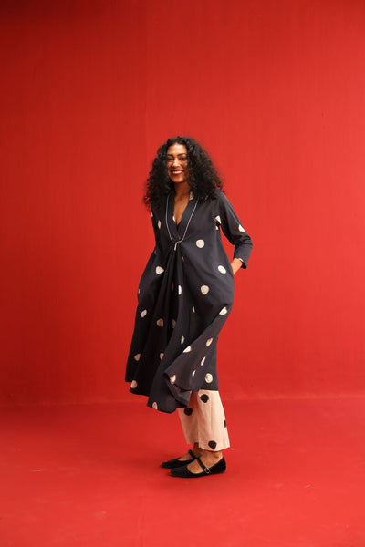 Polka A Line Kurta Set