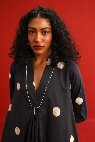 Polka A Line Kurta Set