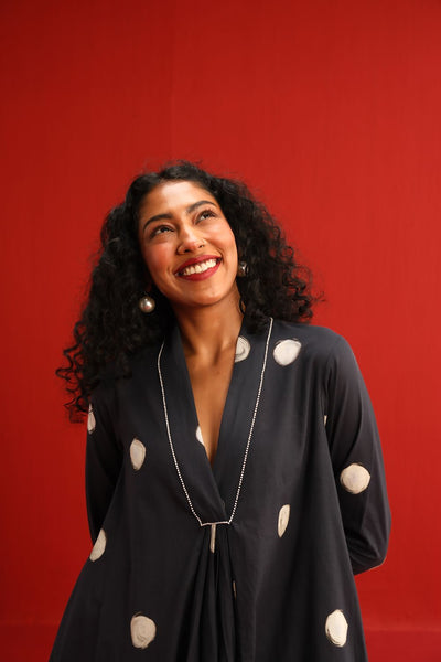 Polka A Line Kurta Set