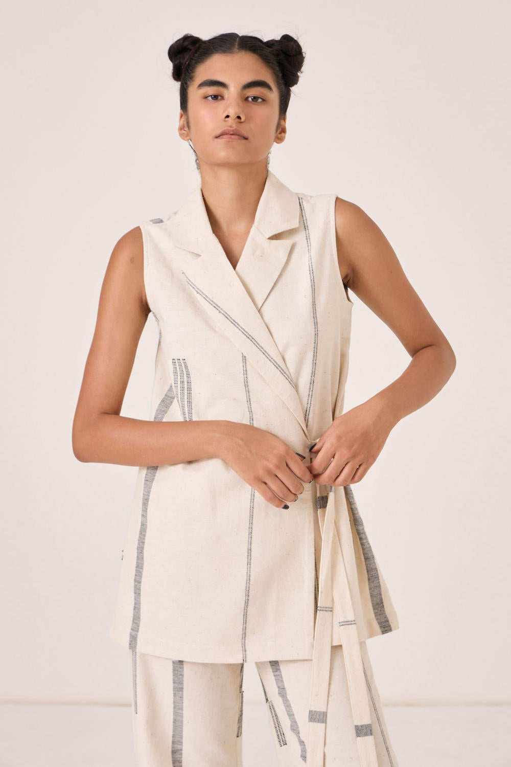 Yacine Handwoven Wrap Top