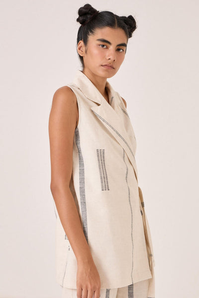 Yacine Handwoven Wrap Top