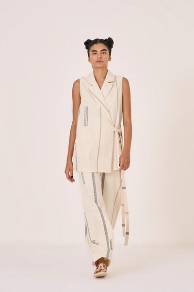 Yacine Handwoven Wrap Top