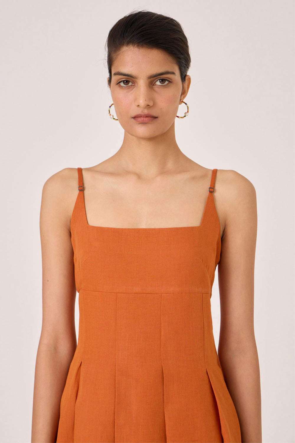 Yapa Tangerine Midi Dress