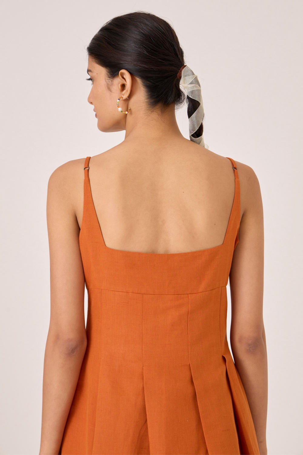 Yapa Tangerine Midi Dress