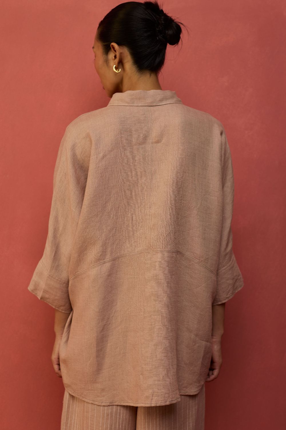 Yoko Forever Linen Shirt - Dusty Rose