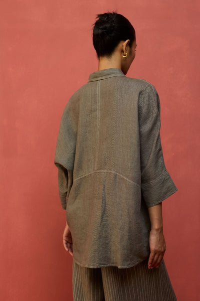 Yoko Forever Linen Shirt - Grey