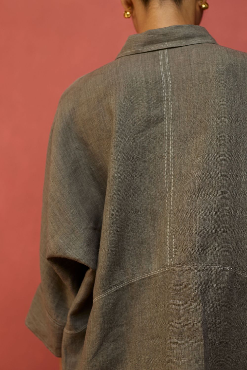 Yoko Forever Linen Shirt - Grey