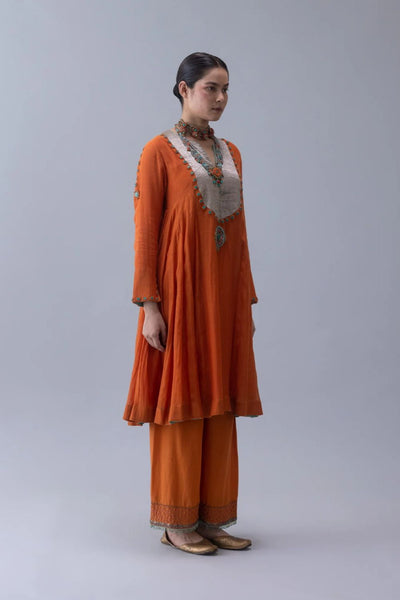 Yudron Kurta-Orange