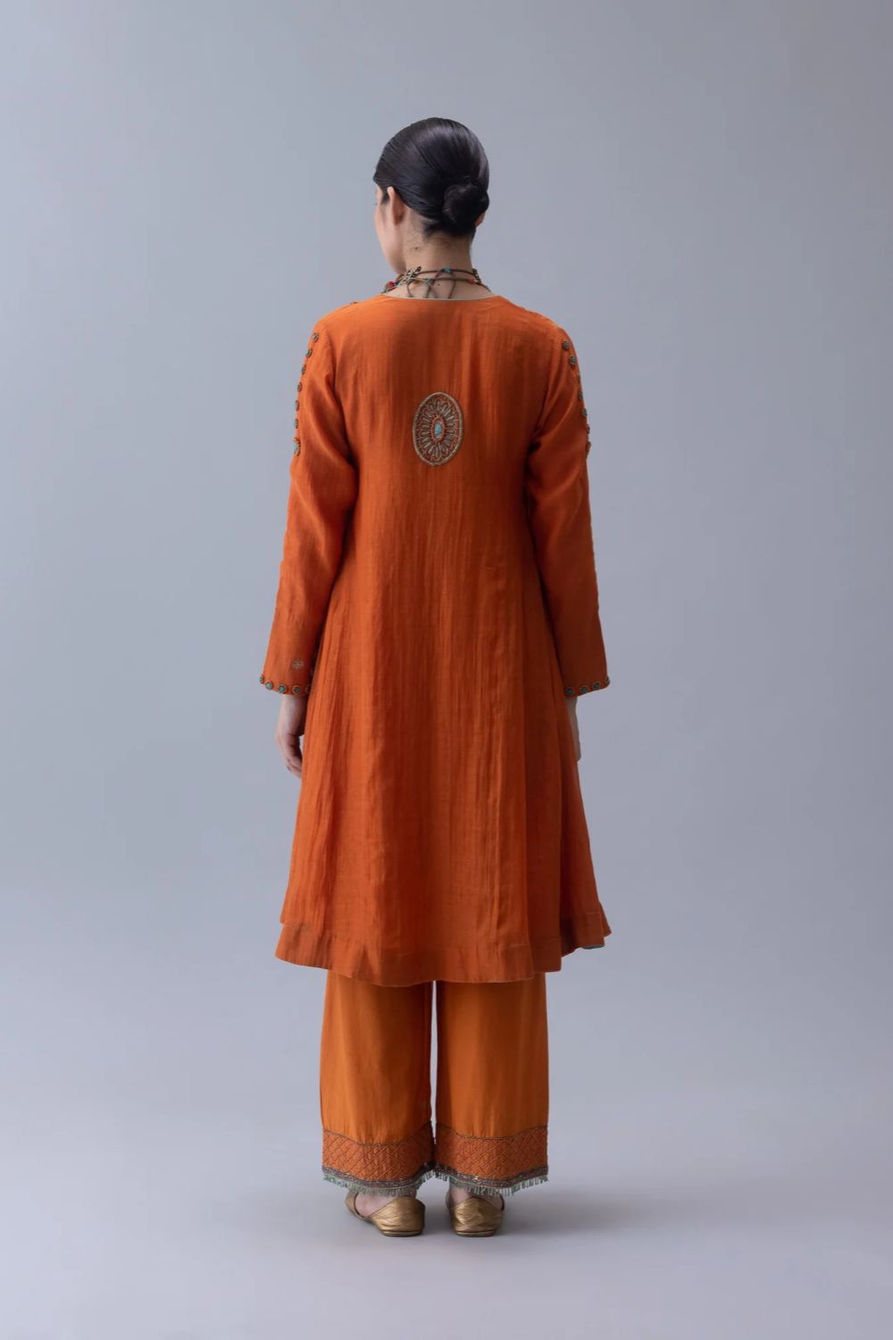 Yudron Kurta-Orange
