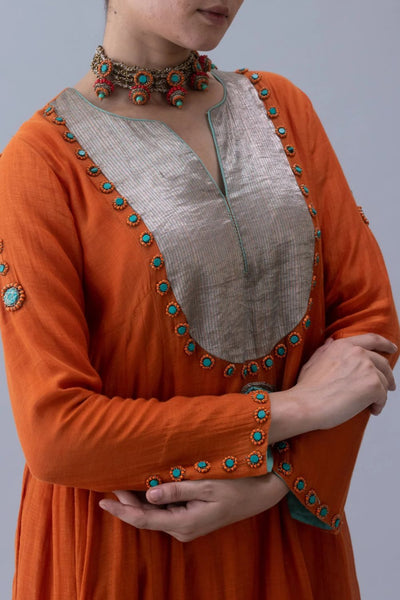 Yudron Kurta-Orange