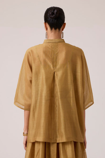 Zuri Yellow Handwoven Top