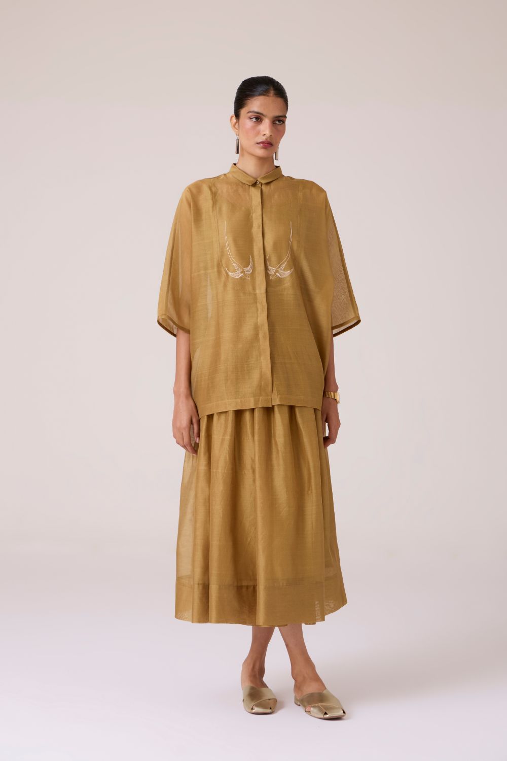 Zuri Yellow Handwoven Top