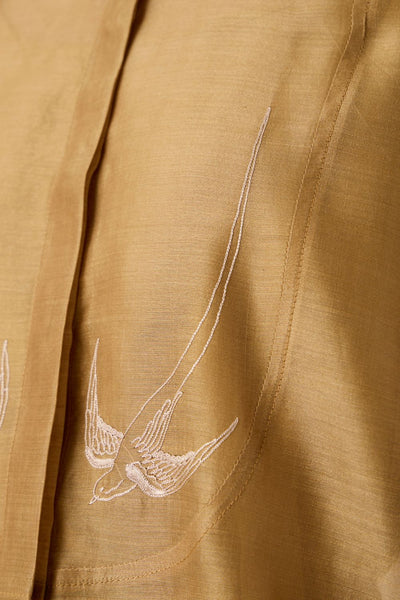 Zuri Yellow Handwoven Top