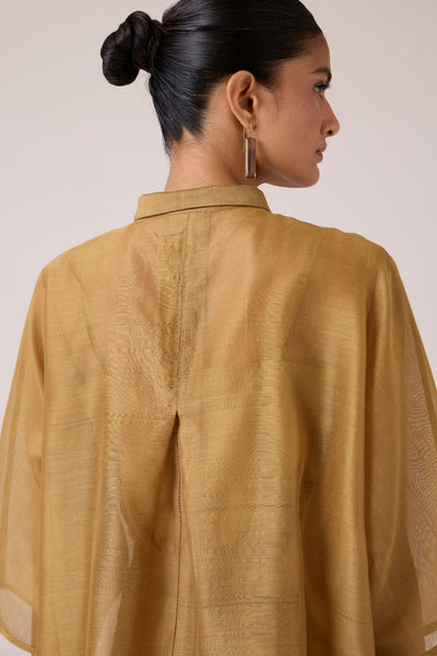 Zuri Yellow Handwoven Top