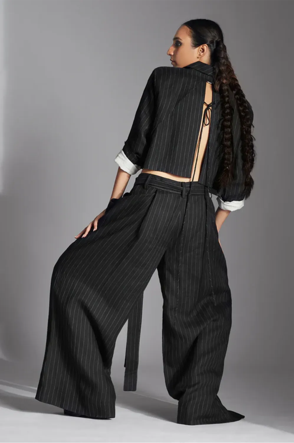 Zyra Jacket-Black and White