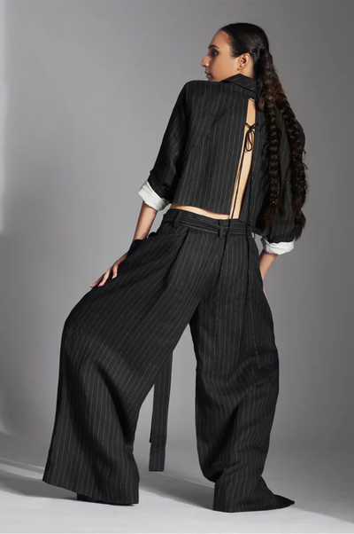 Zyra Jacket-Black and White