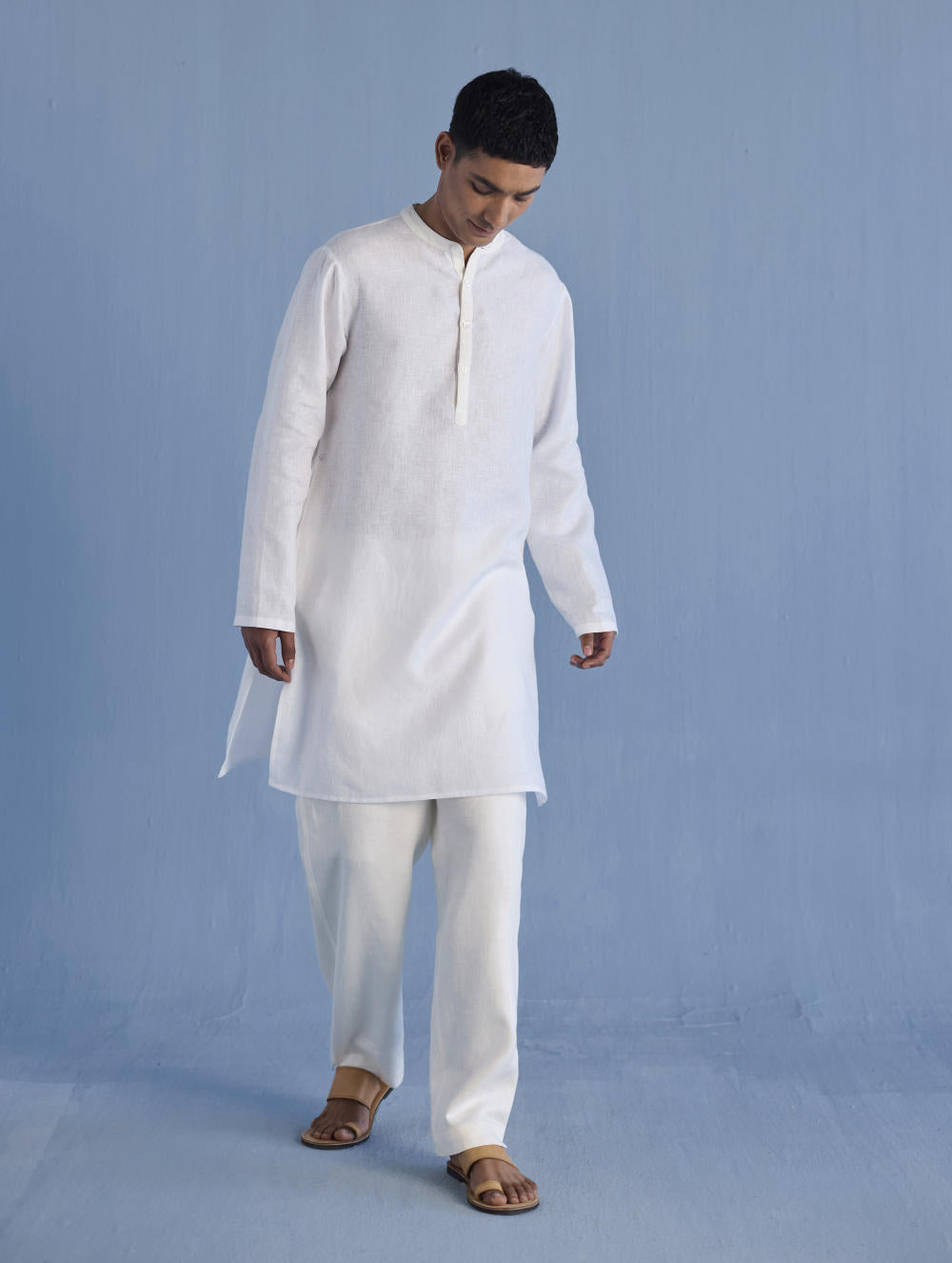 Jay Forever Linen Kurta - White