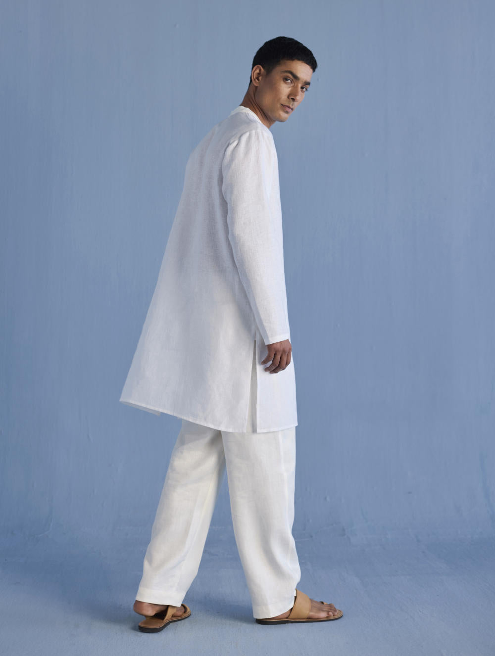 Jay Forever Linen Kurta - White