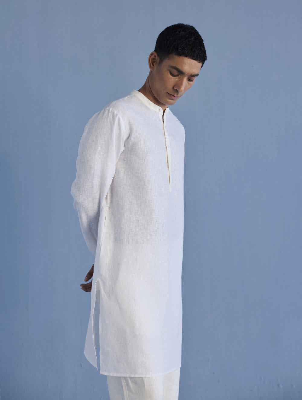 Jay Forever Linen Kurta - White