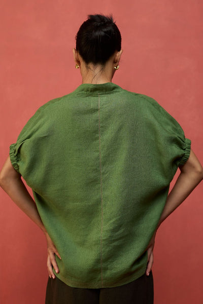 Hoshi Linen Co-ord Set - Fern Green