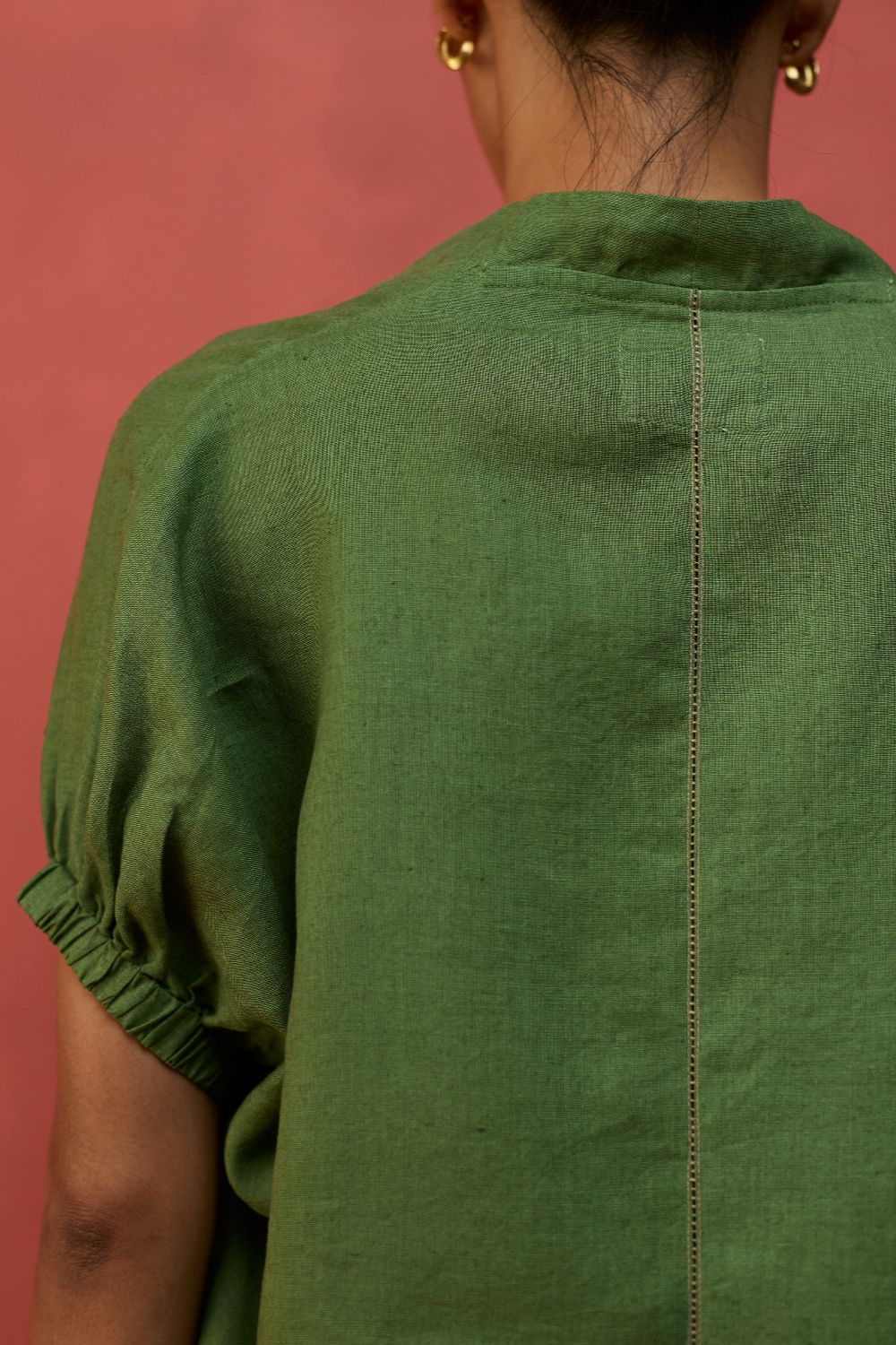 Hoshi Linen Co-ord Set - Fern Green