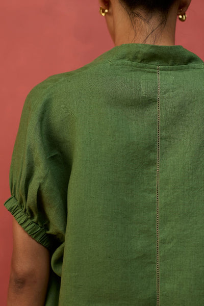 Hoshi Linen Co-ord Set - Fern Green