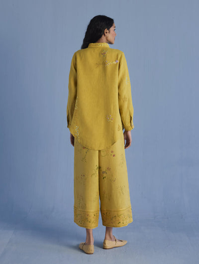 Alila Embroidered Oversized Co-ord Set -  Ochre