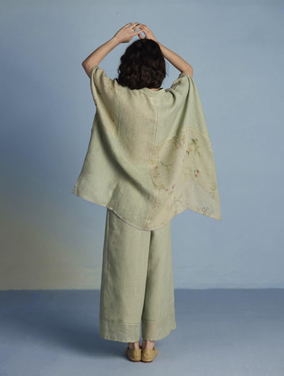 Osho Patchwork Kaftan Shirt - Mint