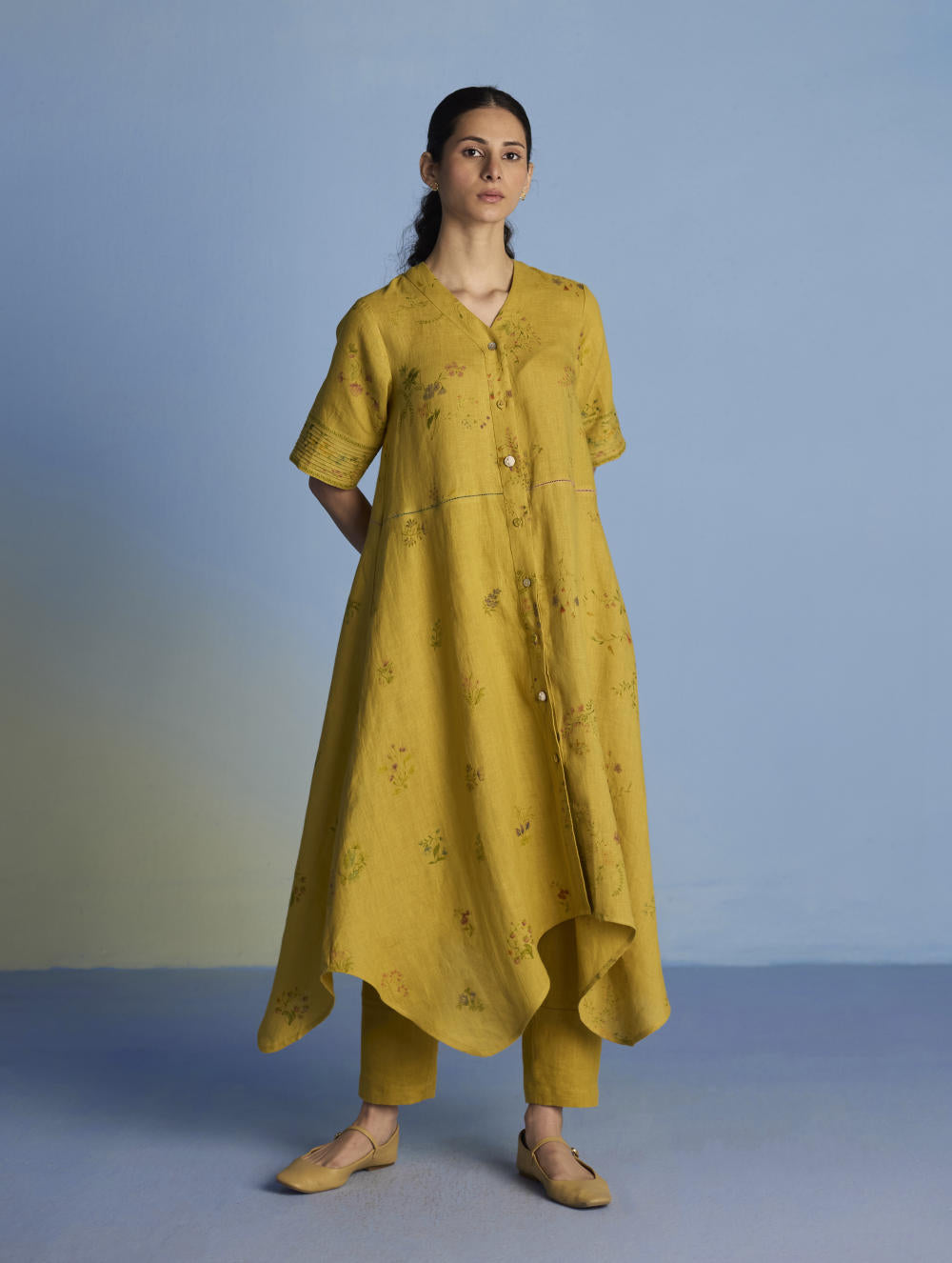 Inoya Linen Co-ord Set  - Ochre