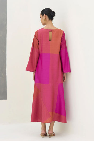 Zoa Eri Silk Dress -  Rose