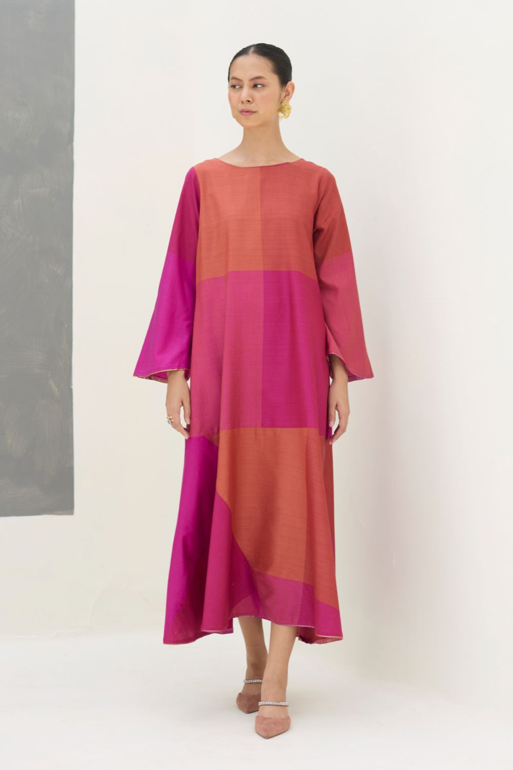 Zoa Eri Silk Dress -  Rose